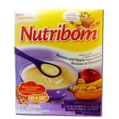 NUTRIBOM BANANA & APPLE 350G