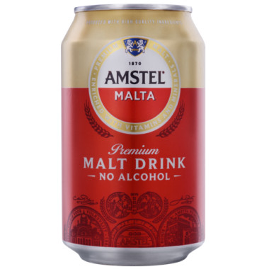 AMSTEL MALTA NON-ALCOHOLIC MALT DRINK CAN 33 CL